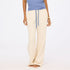 The weekend barb sand beige sweatpants in 100% cotton with side pockets and a tiny embroidered heart - Shop cute women’s sweatpants by Kerri Rosenthal