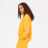 Ex-Boyfriend orange sweatshirt in 100% cotton terry with heart elbow patches - Shop cute sweatshirts by Kerri Rosenthal