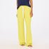 Weekend barb lime green sweatpants in cotton with heart embroidery - Shop women's sweatpants by Kerri Rosenthal