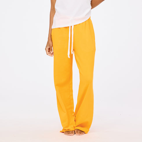 Weekend barb orange sweatpants in 100% cotton - Shop women's cute sweatpants by Kerri Rosenthal
