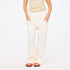 Coast white wide leg pants in linen blend with elastic waist and pockets - Shop women's palazzo pants by Kerri Rosenthal