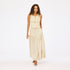 Coast sleeveless beige womens vest top in cotton with beige skirt - Shop cute tops & skirts by Kerri Rosenthal