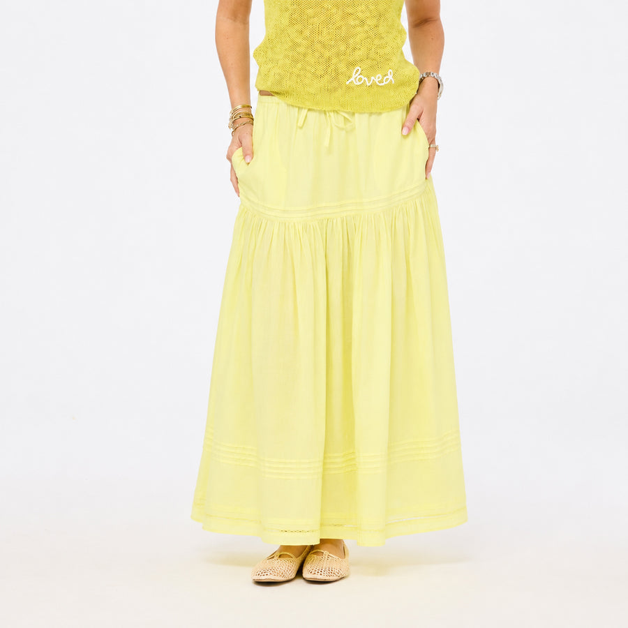 Vacance Pintuck Skirt