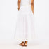 Vacance pintuck white maxi skirt cotton - Shop women's cute maxi skirts by Kerri Rosenthal
