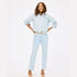 Double-breasted light blue jacket in 100% cotton denim - Shop women's cute denim jackets by Kerri Rosenthal