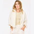 White jacket denim in 100% cotton denim with Heart elbow patches - Shop women's white denim jackets by Kerri Rosenthal