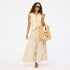 Coast sleeveless beige womens vest top in cotton with beige maxi skirt - Shop cute tops & skirts by Kerri Rosenthal
