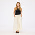 Two-Tone sleeveless maxi dress with elastic waist - Shop womens sleeveless maxi dresses by Kerri Rosenthal