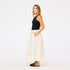 Two-Tone sleeveless maxi dress with elastic waist - Shop womens sleeveless maxi dresses by Kerri Rosenthal