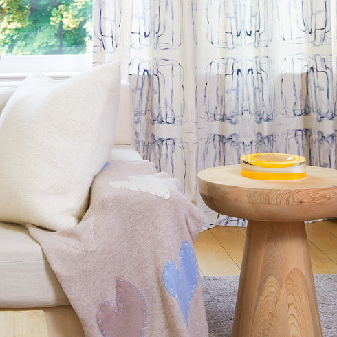 Planet Love Round cute yellow decorative bowl round modern home decor - Kerri Rosenthal