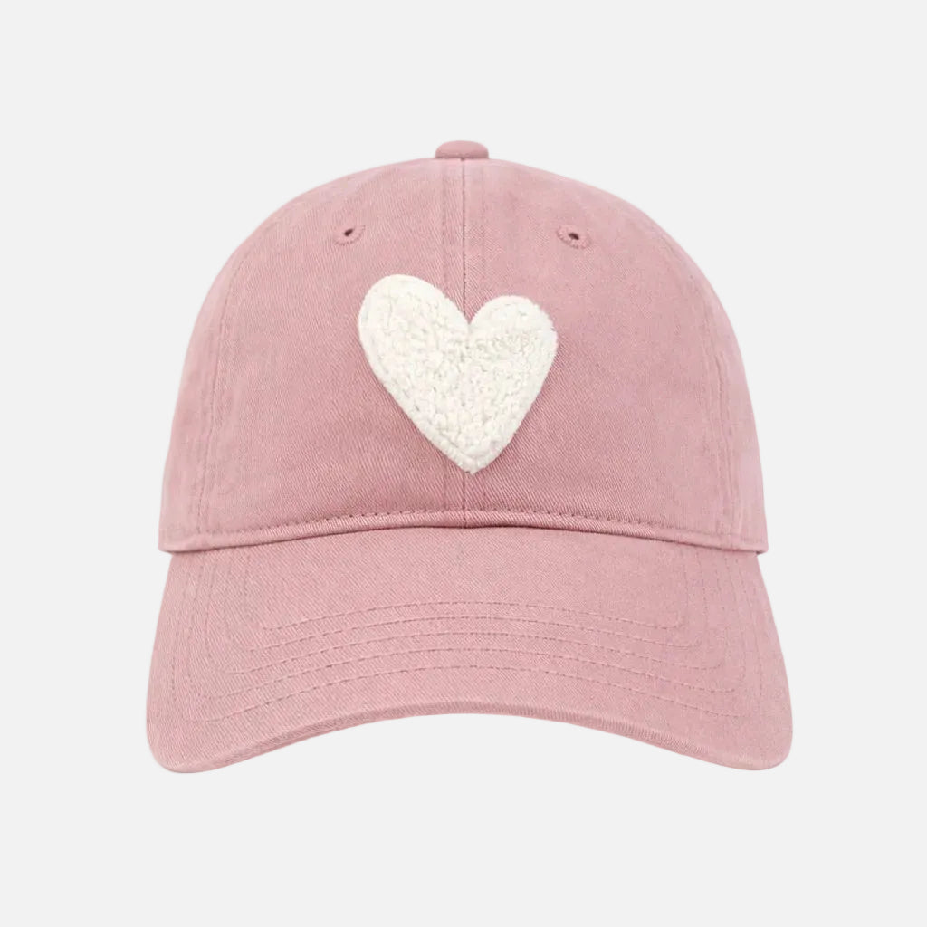 KR Imperfect Chenille Heart Mauve Baseball Cap Hat – KERRI ROSENTHAL