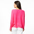 Camille V Neck 100% Cashmere Sweater hot pink - designer fashion sweaters - Spring 2024