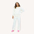 SoulCycle x KR Weekend Soul Brigade off white sweatpant and sweatshirt - Shop women's sweatpants by Kerri Rosenthal