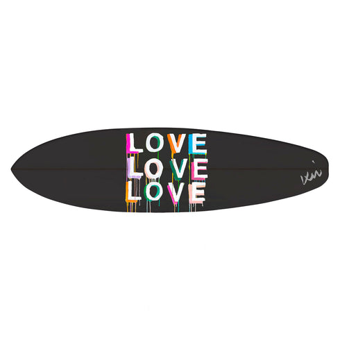 Ideal for home decor, this decorative surfboard brings sleek coastal style into any interior space or beach house.