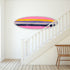 Artistic surfboard for display or surfing handmade and signed for surf or wall decor.