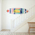 This collectible surfboard brings motion, color, and joy into your home or office as an artful, coastal accent.