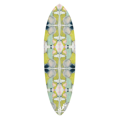 Multi sassy Surfboard perfect for modern decor - Cute wall decorative surfboard for art or surfing by Kerri Rosenthal