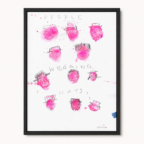 People Wearing Hats Art Print