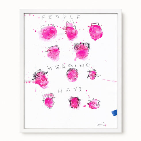 People Wearing Hats Art Print