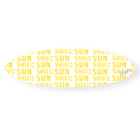 Sunshine Yellow Surfboard Modern yellow white sunshine wall decorative surfboard by kerri rosenthal