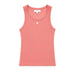 Kerri Rosenthal KR Tank in Cali Rose ribbed cotton with embroidered Imperfect Heart.