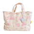 Kerri Rosenthal Toile Tote in cotton canvas with screen-printed toile art and heart charm.