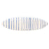 Decorative Surfboard Indigo white ground with indigo blue stripe mr. sharpie wall decor surfboard by kerri rosenthal
