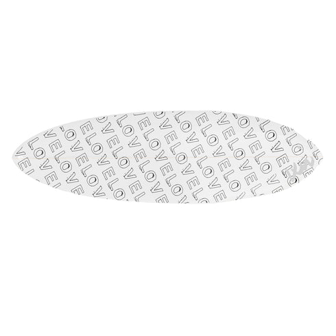 This artistic surfboard is crafted by real surfers and signed by Kerri Rosenthal, blending functionality with heartfelt design.