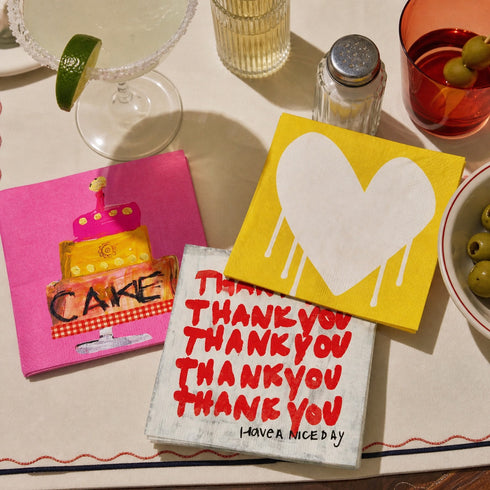 Kerri Rosenthal X Hudson Grace Love First Sight Cocktail Napkins, Set of 50
