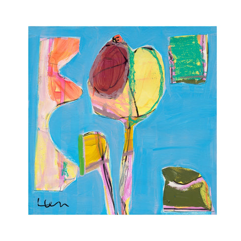 Kitchen Window multicolor abstract wall art print artwork - Shop abstract artwork decor by Kerri Rosenthal