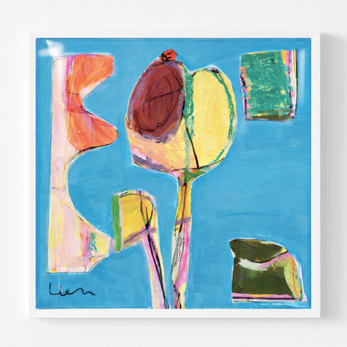 Kitchen Window multicolor abstract wall art print artwork - Shop abstract artwork decor for by Kerri Rosenthal