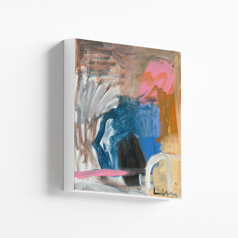 Lovers Lane colorful art print by Kerri Rosenthal - Unique artwork for living room wall decor