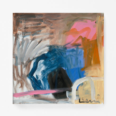 Lovers Lane colorful art print by Kerri Rosenthal - Unique artwork for living room wall decor