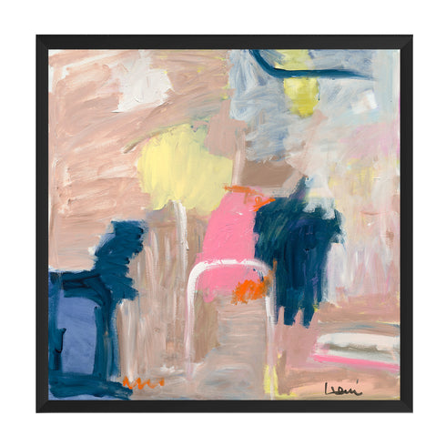 Colorful Love Shack colorful art print by Kerri Rosenthal - Unique artwork for living room wall decor