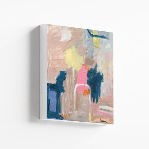 Colorful Love Shack colorful art print by Kerri Rosenthal - Unique artwork for living room wall decor