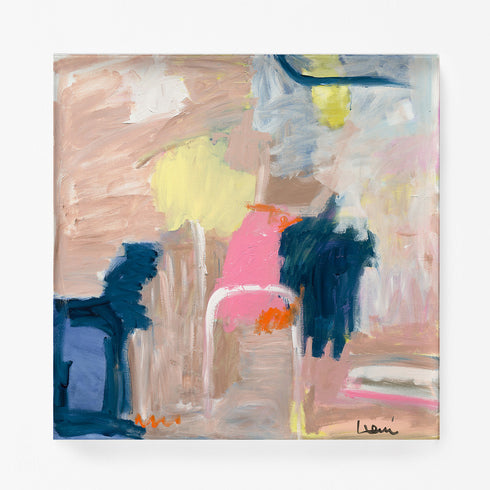 Colorful Love Shack colorful art print by Kerri Rosenthal - Unique artwork for living room wall decor