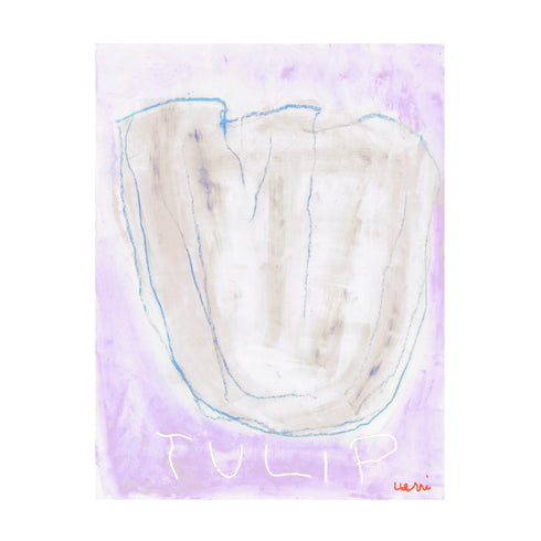 La Tulipa lavender abstract wall art print - Shop abstract artwork decor by Kerri Rosenthal