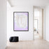 La lavendar wall hung tulip pop art - Shop abstract artwork decor for the living room by Kerri Rosenthal.