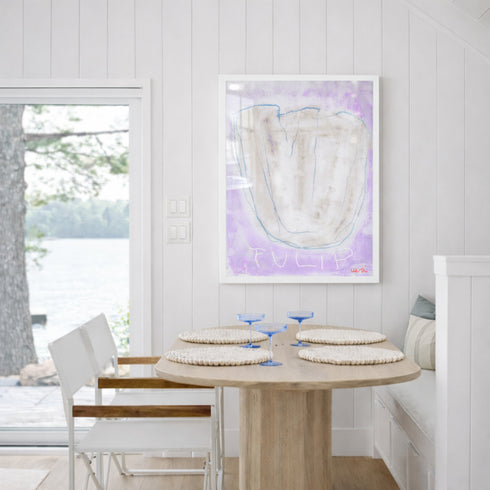 La lavendar abstract tulip art print - Shop abstract artwork decor for any space by Kerri Rosenthal.