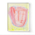 La yellow red wall hung art tulip - Shop abstract artwork decor for any space by Kerri Rosenthal.