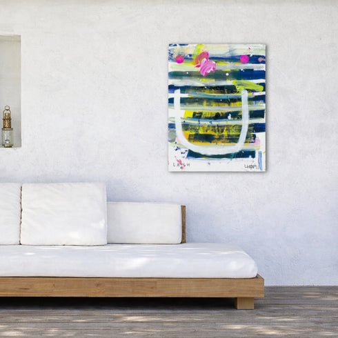 Laugh Lines colorful abstract wall art print artwork - Shop abstract artwork decor for the living room by Kerri Rosenthal