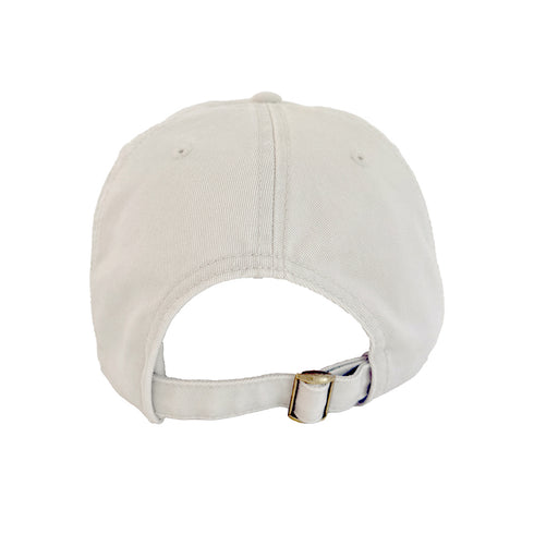 KR Imperfect leather heart light grey baseball cap hat in 100% cotton with adjustable strap - Shop women's baseball cap hats by Kerri Rosenthal