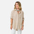 Jack button front beige stripe shirt - Shop women's cute button down shirts by Kerri Rosenthal.