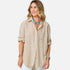 Jack button front beige stripe shirt - Shop women's cute button down shirts by Kerri Rosenthal.