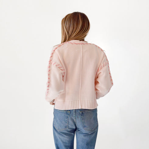 Sienna open front light pink womens pink cardigan - Shop women's cute cardigans by Kerri Rosenthal.