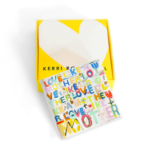 Love Like No Other Mother Acrylic Block of Love Positive Word Art - Gifts for mom, mother's day.