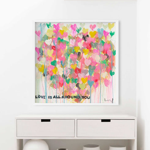 Love All Around Art Print
