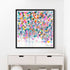 Love Adorned Mini Colorful Heart Art Print - Modern decor wall art sets by Kerri Rosenthal