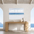 Love Is Here Beach - White Horizontal Art Print