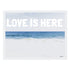 Love Is Here Beach - White Horizontal Art Print